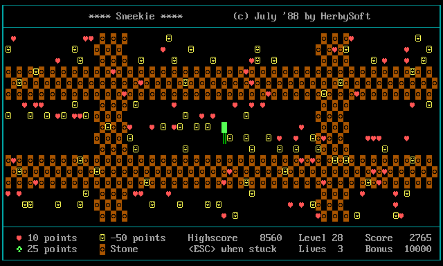 Automatisch spel dat stenen in het stenenveld opzij duwt.