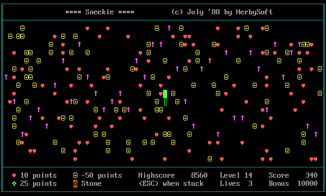 Automatisch spel dat stijgende pijlen ontwijkt.